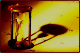 hourglass running out of time